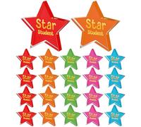 Landical 25 Pcs Star Student Awards Trophies Small Acrylic Trophies in Bulk Student Motivational Gift Education Awards Prizes for School Classroom Teacher Supplies, 2.36 Inches