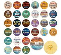 Landical 30/60 Pcs Enamel Pins Bulk Plant Flower Animal Lapel Pins Brooch Jewelry Gift for Backpack Clothes Hats Accessories, approx. 0.79 inch, alloy, enamel coating, alloy, enamel coating