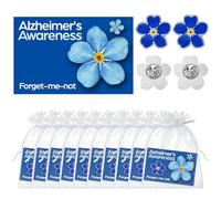 Landical 30 Sets/60 Pcs Pins with Card Include 30 Lapel Pins and 30 Pcs Awareness Card for Fundraising Gift Giving, mutisize, metal, paper, 1