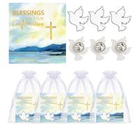 Landical 30 Sets/60 Pcs Pins with Card Include 30 Lapel Pins and 30 Pcs Awareness Card for Fundraising Gift Giving, metal, paper, metal, paper