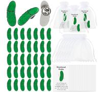 Landical 36 Set Inspirational Cucumber Christmas Appreciation Gift with Lapel Pins Funny Card and Bag for Friends Coworkers Employee