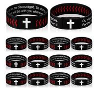 Landical Bible Verse Bracelets with NFC Technology for Women Men Christian Gifts WWJD Scripture Bracelets Tap-to-read with Phone Devotional Faith Gifts for Baptism Bible Study, 8.27 x 0.79 inches
