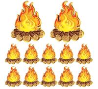 Landical Campfire Enamel Label Pins Camping Themed Brooches Camping Badge for Nature Lovers Unique Outdoor Adventure Pin for Hikers & Campers, about 0.98 x 1.18 inches, Zinc, zinc alloy