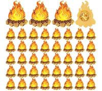 Landical Campfire Enamel Label Pins Camping Themed Brooches Camping Badge for Nature Lovers Unique Outdoor Adventure Pin for Hikers & Campers, about 0.98 x 1.18 inches, Zinc, zinc alloy