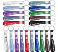 Landical Family Reunion Favors 10 Colors Silicone Keyrings Family Reunion Rubber Keychains for Family Gathering Party Gifts (60 Pcs)