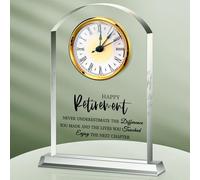 Landical Retirement Gift Enjoy Best Ever Gifts for Women Men Boss Appreciation Gift for Men Retirement Farewell Clock Gifts for Female Great Idea Desk Clock Decoration for Office Home Transparency