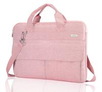 LANDICI Laptop Bag Case 13 13.3 14 inch with Shoulder Strap, Waterproof Computer Sleeve Cover for MacBook Air 13 M1/M2, Macbook Pro 13/14, Dell XPS 13, Acer Hp Chromebook 14, Pink