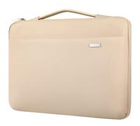 LANDICI Laptop Case Sleeve 14 15 Inch with Handle, 360°Protective Waterproof Computer Cover Bag for MacBook Air M2/M3 15,MacBook Pro 14/15, HP Chromebook 14, Apricot
