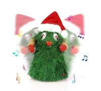 Landifor 16.5cm Singing Dancing Christmas Tree Battery Operated Rotating Twisting Xmas Tree Christmas Electric Musical Wriggle Toy Xmas Gift for Kids Adults Christmas Eve Family Gathering