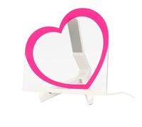 Landifor Acrylic Dry Erase Board with Light, Heart LED Note Board Memo LED Letter Message Board Valentine's Day Night Lights Gift for Girlfriend Wife Mother Birthday Bedroom Decor