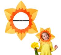 Landifor Welsh Daffodil Hat Yellow Felt Daffodil Hat St Davids Day Fancy Dress Wales National Day Rugby Costumes for St. Davids Cymru Day Party Welsh Football Rugby Sporting Events