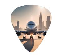 landing airplane Wear-resistant guitar picks for guitar, bass, electric guitar, ukulele, thin, medium, heavy, 12-piece guitar picks