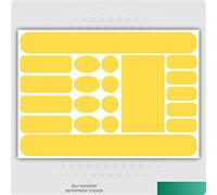 Landing Designs CHAINSTAY AND FRAME PROTECTOR STICKER KIT FOR BIKES - BICYCLE - CYCLE (Yellow)