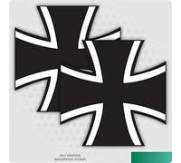 Landing Designs German Airforce Vinyl Self Adhesive Stickers, 95mm x 95mm, Pack of 2