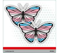 Landing Designs Pack of Two BEAUTIFUL TRANSGENDER BUTTERLY SELF ADHESIVE CAR/VAN/BIKE VINYL STICKERS