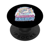 Landing Energy Unicorn Rainbow Pastel Design PopSockets Adhesive PopGrip