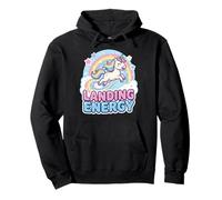Landing Energy Unicorn Rainbow Pastel Design Pullover Hoodie