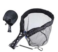 Landing Net - Folding Net, Telescopic Handle | Compact Net Frame for Easy Storage, Slip-free Grip for Wet Conditions, Quick Open Design, Net