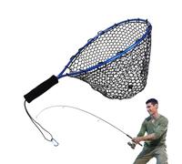 Landing Net,Portable Fish Tool with Handle - Aquarium Shrimp Scooper | for Beach Kayak Pond Saltwater Stream Mountain Shallows Outdoor Survival
