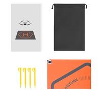Landing Pad Folding Parking Apron Landing Platform Round Nail and Drawstring Bag for Flight Landing Mat