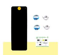 LandKissing® Grounding Portable Mat (1Set) for Healthy Earth Energy with 2 Grounding Bracelets and 2 Straight Cords