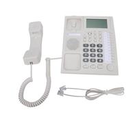 Landline Phone, Big Key Phone with Clock Alarm, 16 Digit Display Caller Id, Handsfree Calling, Corded Landline Phone with Bright Led Call Indicator
