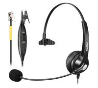 Landline Phone Headset with Microphone for Yealink T21P T41 T42S T46S T48S | RJ9 Telephone Headset for Avaya 1608 9608 Cisco 7905 7911 Grandstream GXP2140 GXP1620 Snom Panasonic KX-T Office IP Phones