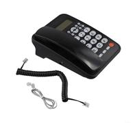 Landline Phone with Digital Answering, Caller ID and Call Waiting Features, Corded Design for Reliable Connectivity (black)