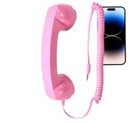 Landline Retro Handset - Wired Telephone Receiver Adapter, Nostalgic Prop for Home, Workplace, Theme Party Decoration, Office Desk Accessory, Vintage Communication Device, Classic Style Phone Gadget