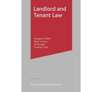 Landlord and Tenant Law: 16 (Macmillan Law Masters)