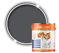 Landlords Kitchen and Bathroom Paint for Walls & Ceilings | Satin Classic Grey - 2.5 Litre - Mould Protection, Grease & Stain Resistant |Fully Washable| Highly Durable & Easy to Apply