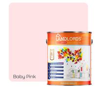 Landlords Paint - Anti-Damp Paint - Damp Proof Protection For Interior Walls & Ceilings - Baby Pink - 1L