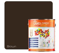 Landlords Paint - Barn Paint - Weatherproof Protection For Wood & Metal - Brown - 1L