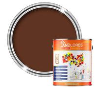 Landlords Paint - Barn Paint - Weatherproof Protection For Wood & Metal - Leaf Brown - 5L