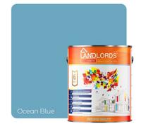 Landlords Paint - Barn Paint - Weatherproof Protection For Wood & Metal - Ocean Blue - 1L