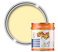 Landlords Paint - Kitchen & Bathroom Paint - Mould Resistant, Washable & Durable - Light Yellow - 1L