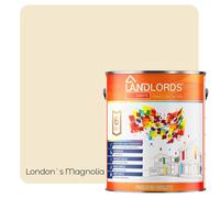 LANDLORDS PAINT Masonry Paint - 10L - Weatherproof Exterior Wall Paint in Londons Magnolia LANDLORDS PAINT Londons Magnolia 10L