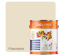 LANDLORDS PAINT Masonry Paint - 2.5L - Weatherproof Exterior Wall Paint in Matchstick LANDLORDS PAINT Matchstick 2.5L