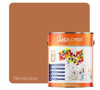 LANDLORDS PAINT Masonry Paint - 2.5L - Weatherproof Exterior Wall Paint in Terracotta LANDLORDS PAINT Terracotta 2.5L