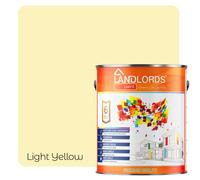 Landlords Paint - One Coat Paint - Quick Coverage Interior Walls & Ceilings - Light Yellow - 1L