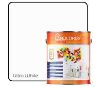 Landlords Paint - One Coat Paint - Quick Coverage Interior Walls & Ceilings - Ultra White - 20L
