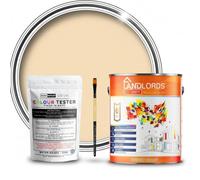 Landlords Sample Colour Tester Pot 25ml with Brush - Multi-Surface Paint For Interior Walls, Outdoor Garden & Exterior Walls, High Durability Multi-Feature Matchstick