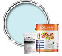 Landlords Sample Colour Tester Pot 25ml with Brush - Multi-Surface Paint For Interior Walls, Outdoor Garden & Exterior Walls, High Durability Multi-Feature Milky Blue
