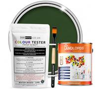 Landlords Sample Colour Tester Pot 25ml with Brush - Multi-Surface Paint For Interior Walls, Outdoor Garden & Exterior Walls, High Durability Multi-Feature Winter Green