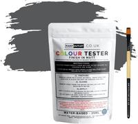 Landlords Sample Colour Tester Pouch 25ml with Brush - Multi-Surface Paint For Interior Walls, Outdoor Garden & Exterior Walls, High Durability Multi-Feature Equinox