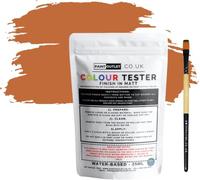 Landlords Sample Colour Tester Pouch 25ml with Brush - Multi-Surface Paint For Interior Walls, Outdoor Garden & Exterior Walls, High Durability Multi-Feature Terracotta