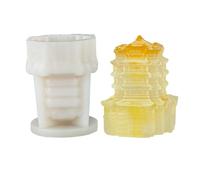 Landmark Building Shape Ice Mold Ice Tray Food Grade Silicone Maker Mold for Whiskeys Drinkers and Bartenders for Whiskeys Cocktails Maker Small Trays Freezers