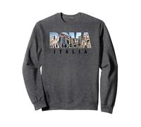 Landmarks Rome Italy Colosseum Pantheon Forum Trevi Fountain Sweatshirt