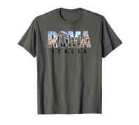 Landmarks Rome Italy Colosseum Pantheon Forum Trevi Fountain T-Shirt