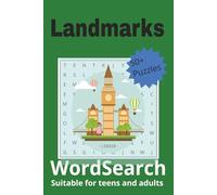 Landmarks Word Search Book: Word Searches with Easy to Read Print about Landmarks, Bridges , Buildings and More 6x9 inches, 110 pages / 50+ Puzzles ... Gift for Friends, Holidays and Free Times